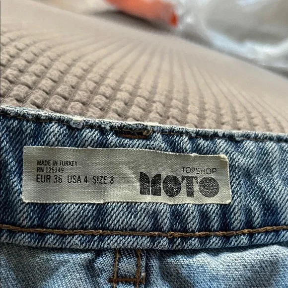 MotoDenim Mini Skirt - Picture 2 of 4